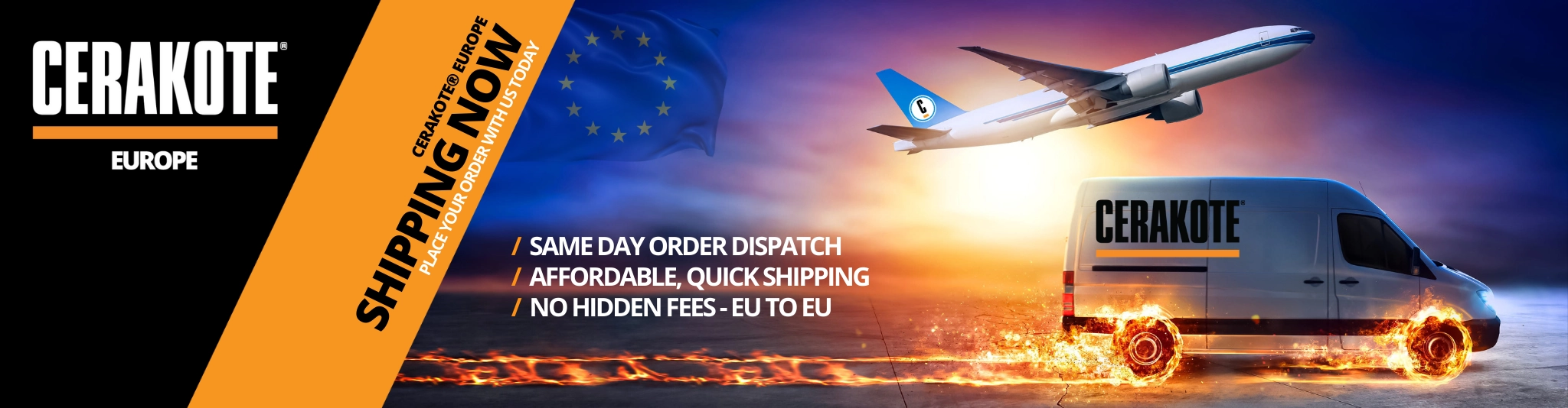 Cerakote EU ya envía a todos los países de la Unión Europea