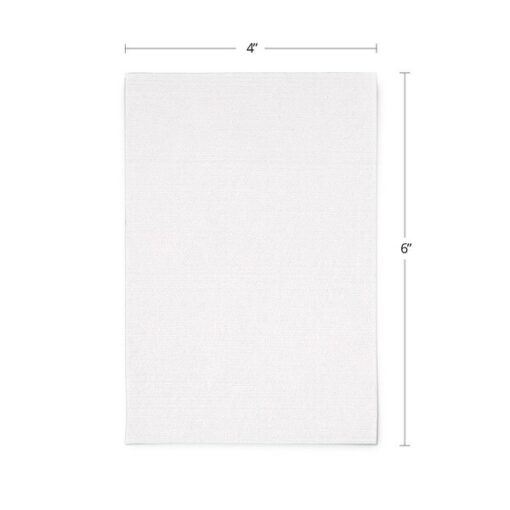 N-100 4X6 WHITE SPUNLACE MICROFIBER SHEETS 100/BAG SE-3103 - Imagen 2